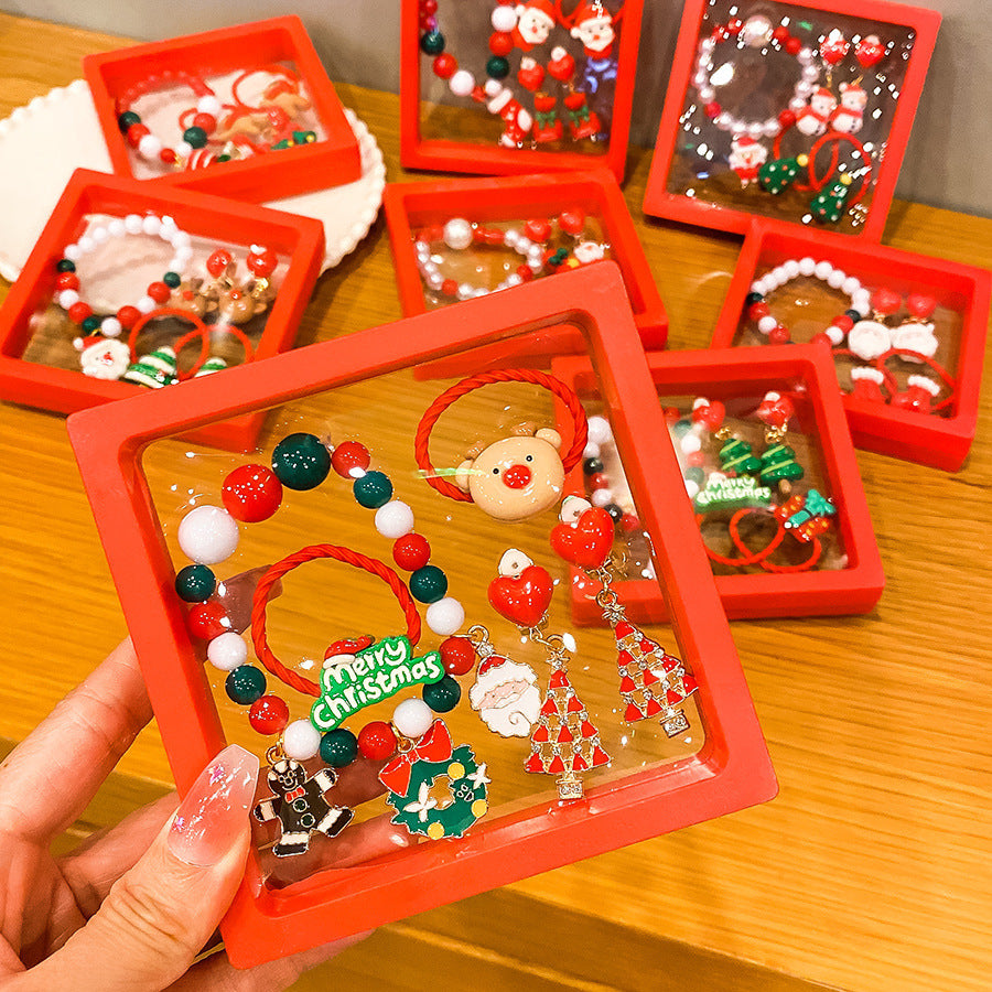 Hot Sale Christmas Bracelet Handmade Bracelet Colorful Bracelet Christmas Gift Wholesale Versatile Jewelry Children's Accessories
