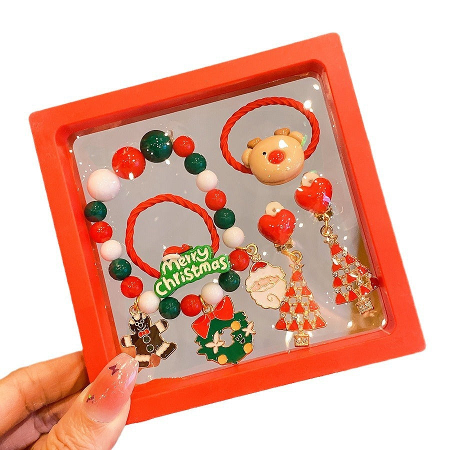 Hot Sale Christmas Bracelet Handmade Bracelet Colorful Bracelet Christmas Gift Wholesale Versatile Jewelry Children's Accessories