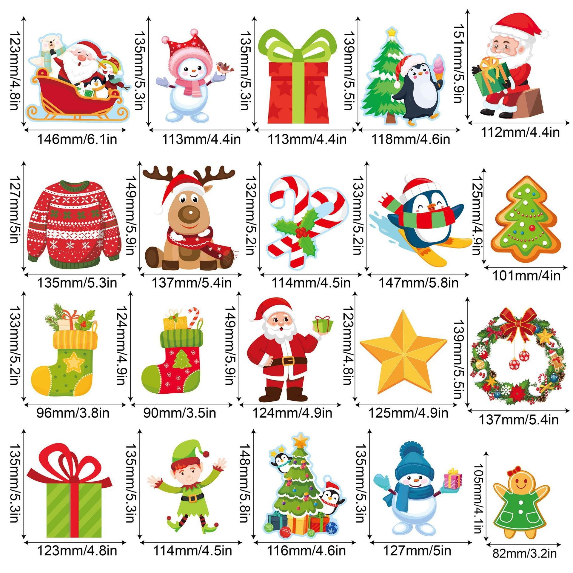 Christmas Party Decoration Set Merry Chrismas Decorate the bulletin board with Christmas wall stickers