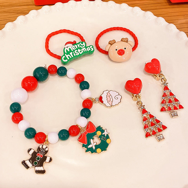 Hot Sale Christmas Bracelet Handmade Bracelet Colorful Bracelet Christmas Gift Wholesale Versatile Jewelry Children's Accessories