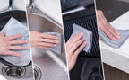 Non Scratch Wire Dishcloth, Multipurpose Wire Dishwashing Rag for Wet and Dry, Multifunctional Dish Rags for Washing Dishes, Reusable Steel Wool Scrubber for Kitchen Cleaning