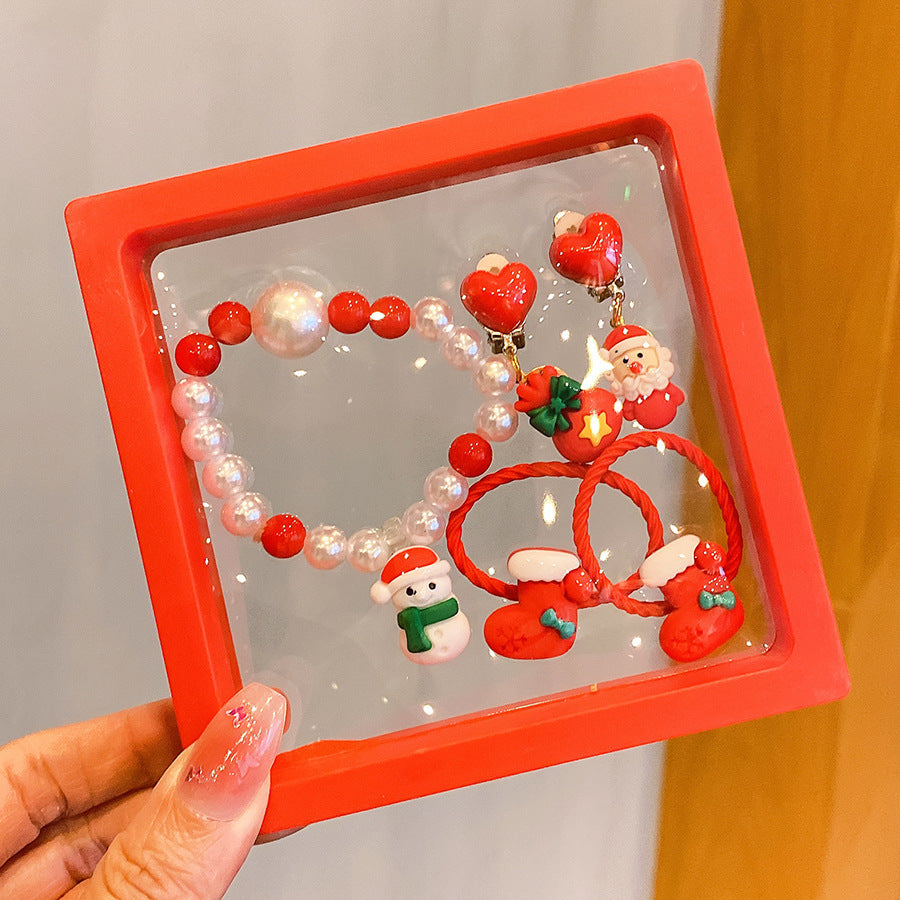 Hot Sale Christmas Bracelet Handmade Bracelet Colorful Bracelet Christmas Gift Wholesale Versatile Jewelry Children's Accessories