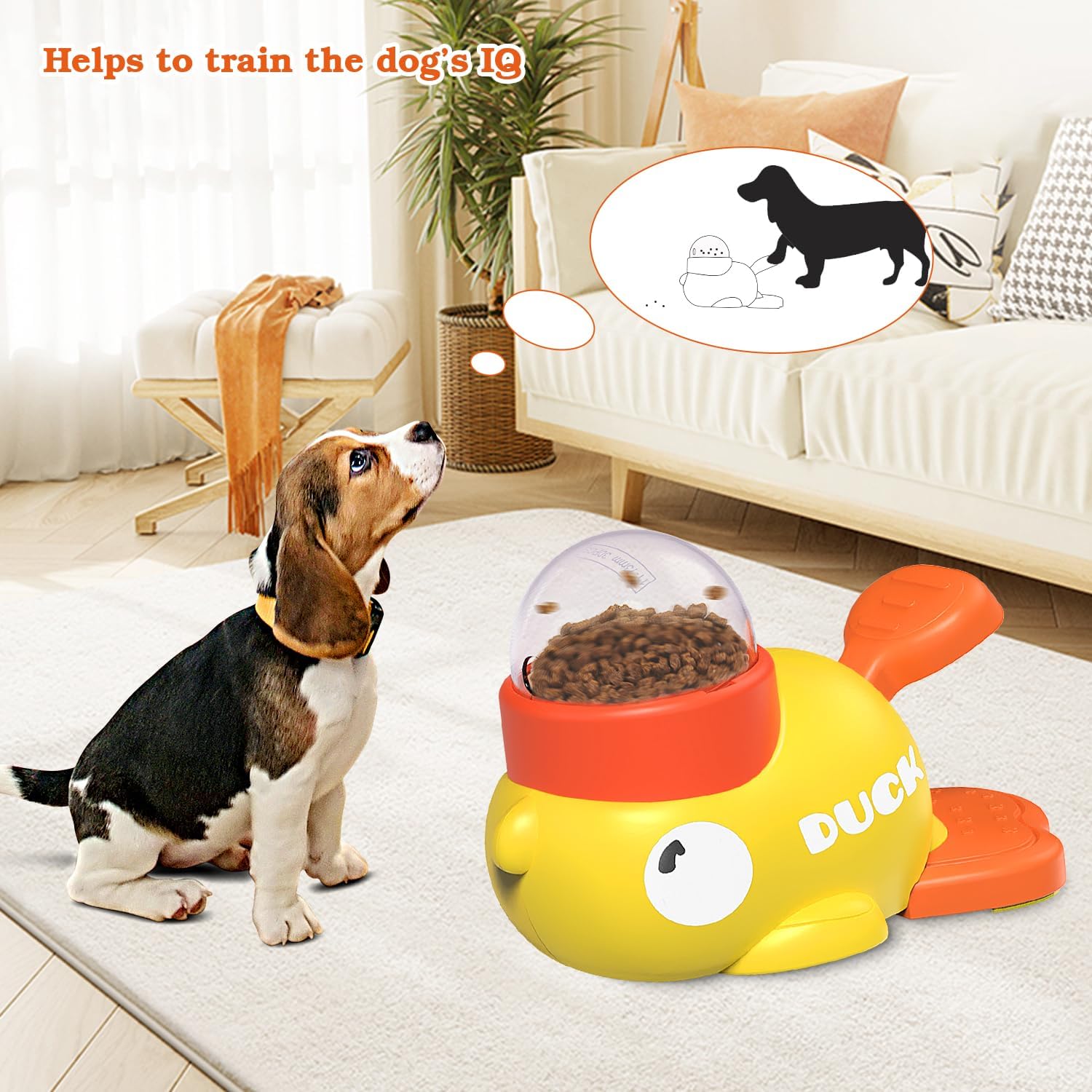 🌟🌟Dog Interactive Treat Dispenser Toy, Food Puzzle Slow Feeder