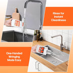 🌟🌟Mini Foldable Desktop Mop – Portable Versatile Wet & Dry Cleaning Sponge Mop for Home