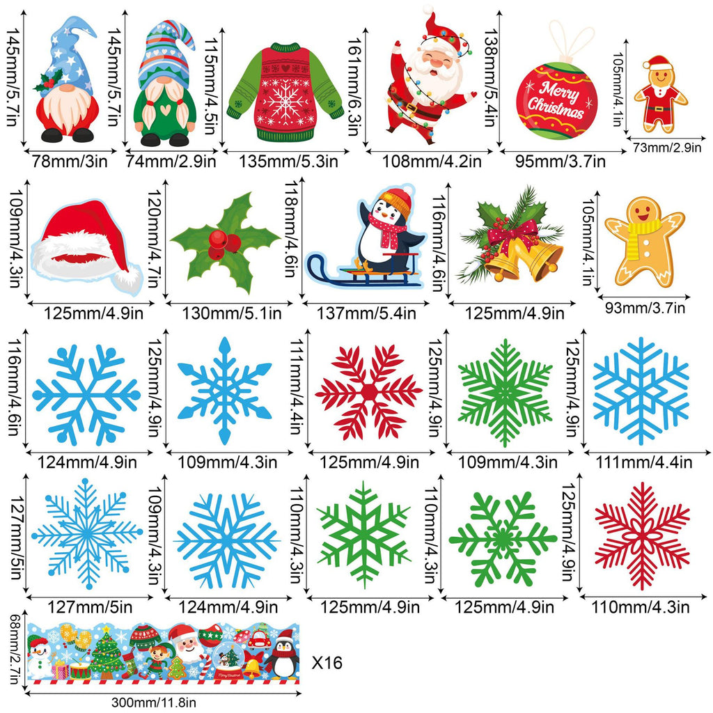 Christmas Party Decoration Set Merry Chrismas Decorate the bulletin board with Christmas wall stickers
