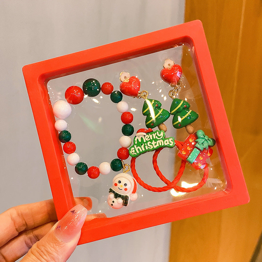 Hot Sale Christmas Bracelet Handmade Bracelet Colorful Bracelet Christmas Gift Wholesale Versatile Jewelry Children's Accessories