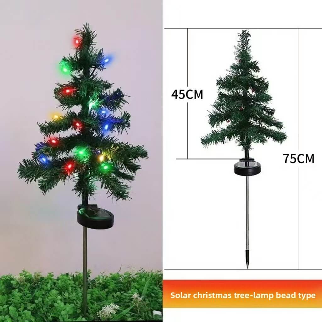 🎅🎄❄️Solar Christmas Pine Tree Light Outdoor Lawn Decoration Landscape Christmas Festival Atmosphere LED Garden lamp❄️🎄🎅