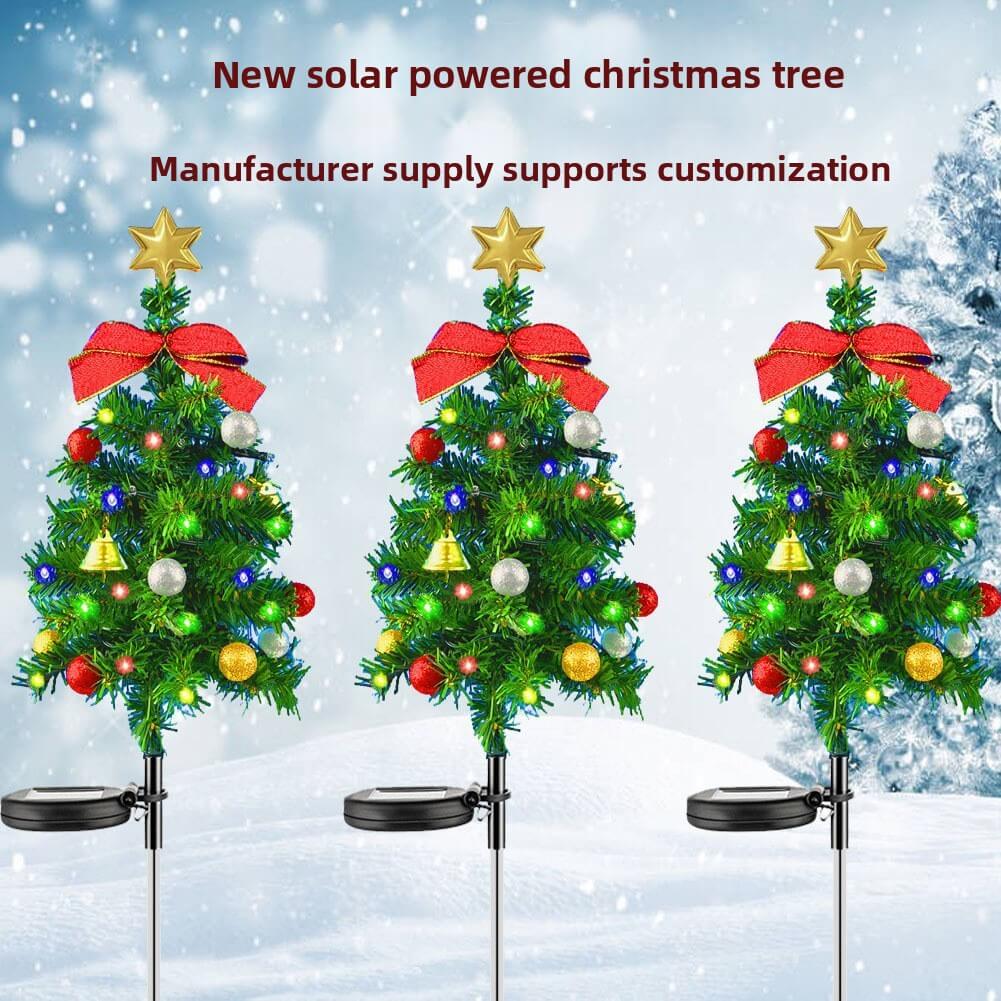 🎅🎄❄️Solar Christmas Pine Tree Light Outdoor Lawn Decoration Landscape Christmas Festival Atmosphere LED Garden lamp❄️🎄🎅