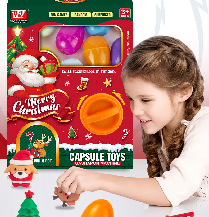 Christmas Gift Gashapon Machine Children's Toys Surprise Mini Blind Box Boys and Girls Cross-Border Wholesale Christmas