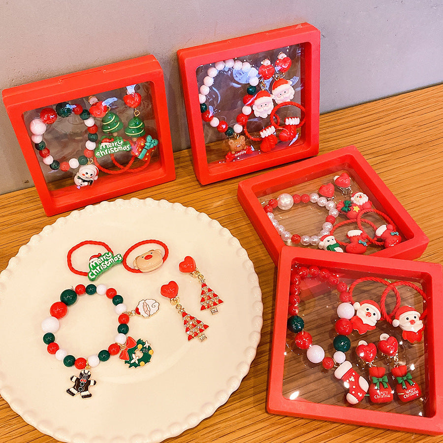 Hot Sale Christmas Bracelet Handmade Bracelet Colorful Bracelet Christmas Gift Wholesale Versatile Jewelry Children's Accessories