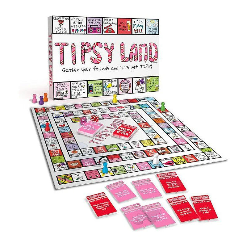 🌈Tipsy Land Party Board Game Party Board Game Fun Drinking Game for Friends🎁
