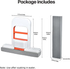 🌟🌟Mini Foldable Desktop Mop – Portable Versatile Wet & Dry Cleaning Sponge Mop for Home