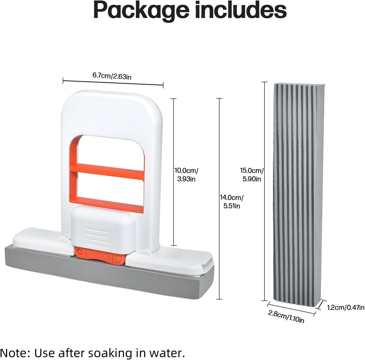 🌟🌟Mini Foldable Desktop Mop – Portable Versatile Wet & Dry Cleaning Sponge Mop for Home