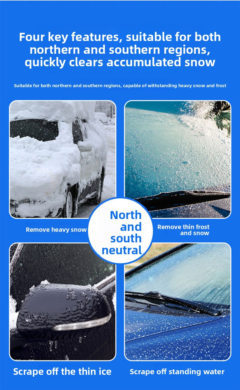 Car Snow Shovel Winter Funnel Snow Shovel ABS Multifunctional Car Windshield Defrosting and Deicing Snow Scraper