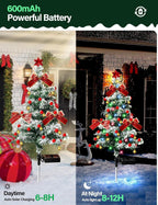 🎅🎄❄️Solar Christmas Pine Tree Light Outdoor Lawn Decoration Landscape Christmas Festival Atmosphere LED Garden lamp❄️🎄🎅