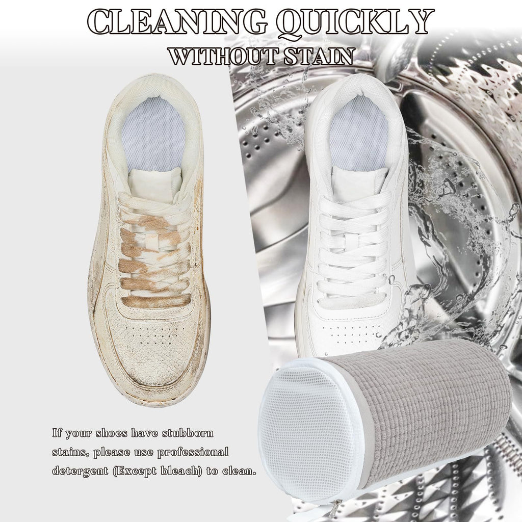 🌟 🌟Upgraded Lazy Shoe Washing Bag Washing Machine Cleaning Care Bag Convenient Anti-Deformation Cleaning Sports Shoes Multi-Use