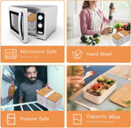 🌟 🌟Japanese Bamboo Bento Box with Compartments and Utensils Stackable Lunch Box