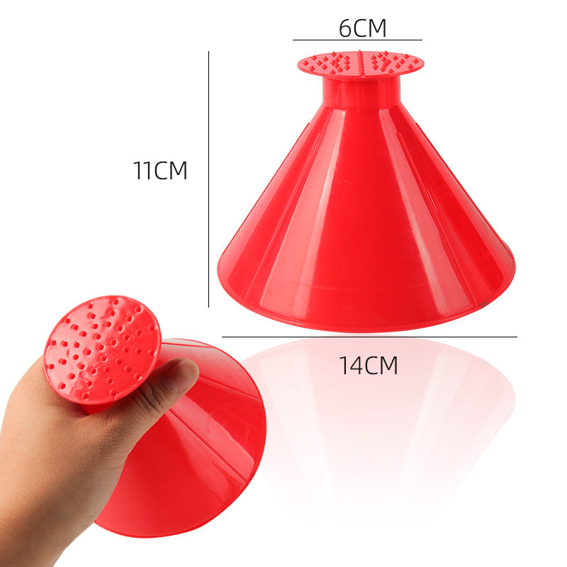 Car Snow Shovel Winter Funnel Snow Shovel ABS Multifunctional Car Windshield Defrosting and Deicing Snow Scraper
