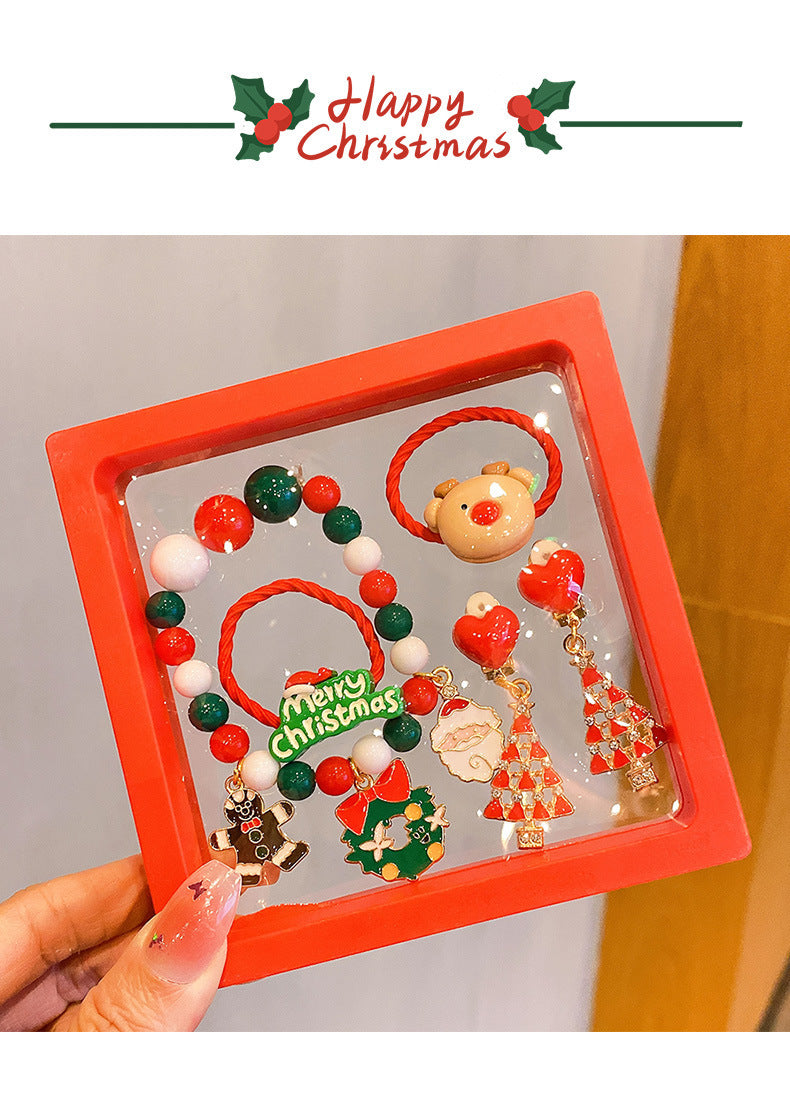 Hot Sale Christmas Bracelet Handmade Bracelet Colorful Bracelet Christmas Gift Wholesale Versatile Jewelry Children's Accessories