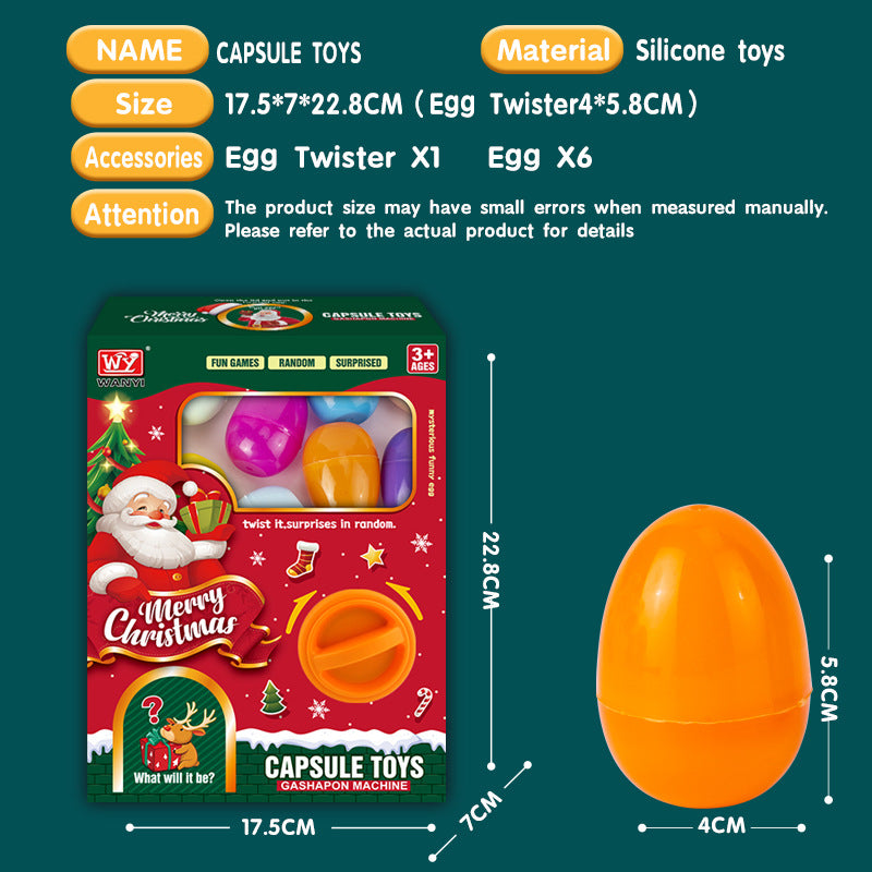 Christmas Gift Gashapon Machine Children's Toys Surprise Mini Blind Box Boys and Girls Cross-Border Wholesale Christmas
