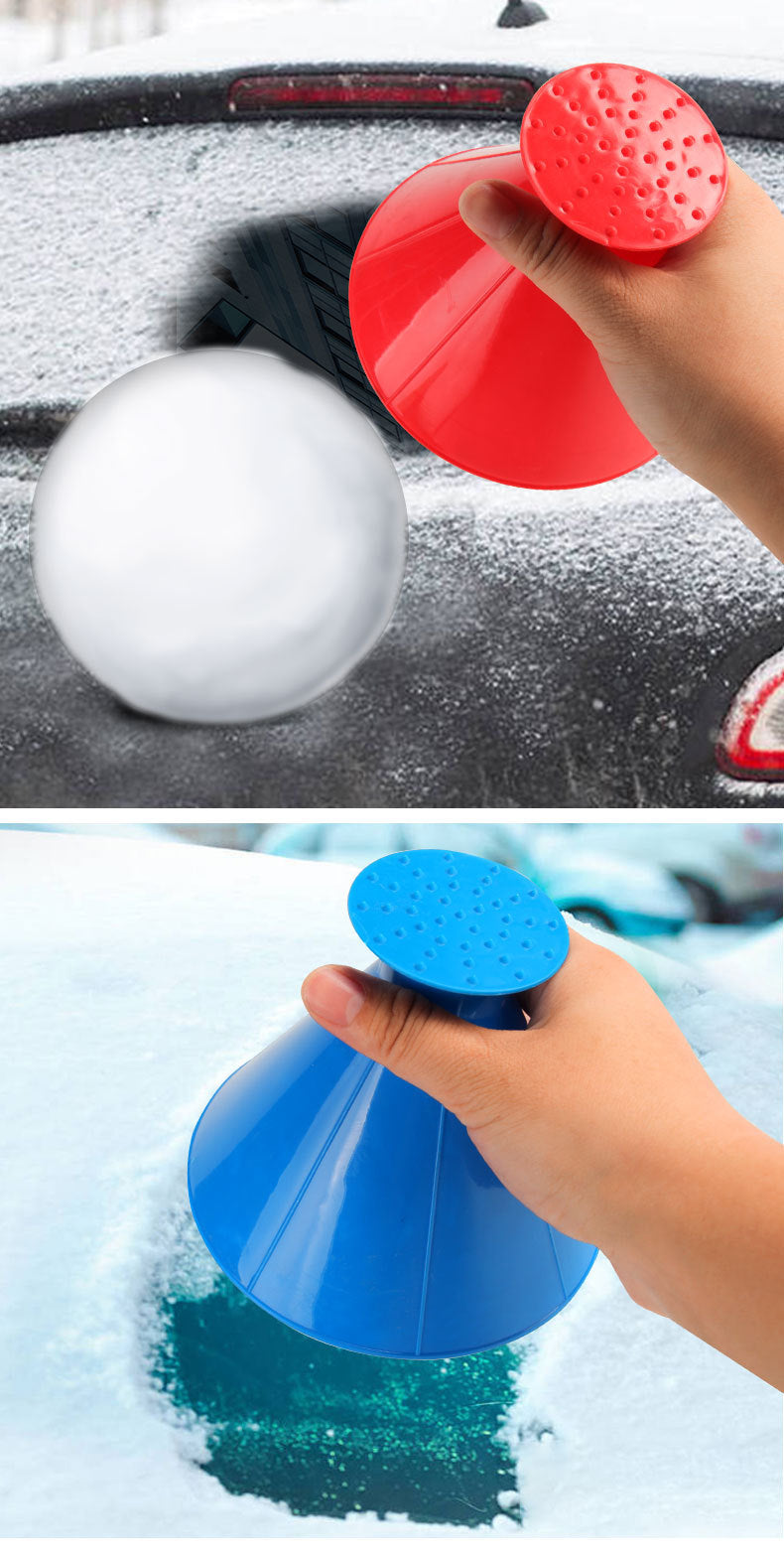 Car Snow Shovel Winter Funnel Snow Shovel ABS Multifunctional Car Windshield Defrosting and Deicing Snow Scraper