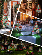 🎅🎄❄️Solar Christmas Pine Tree Light Outdoor Lawn Decoration Landscape Christmas Festival Atmosphere LED Garden lamp❄️🎄🎅