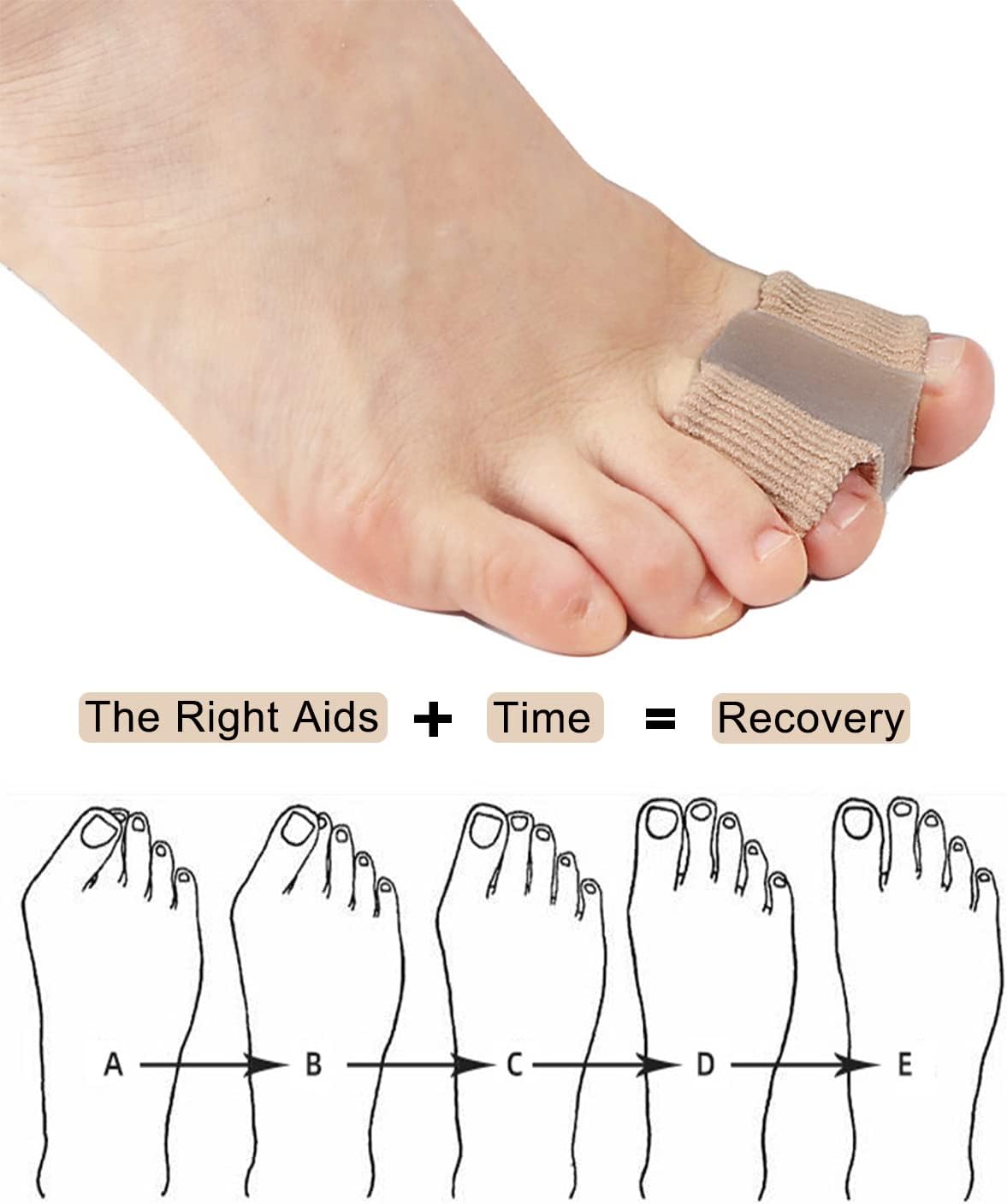 🎁🌈Bunion Toe Separator for Overlapping Toes for Women Men
