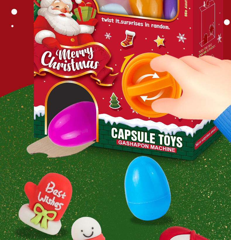 Christmas Gift Gashapon Machine Children's Toys Surprise Mini Blind Box Boys and Girls Cross-Border Wholesale Christmas