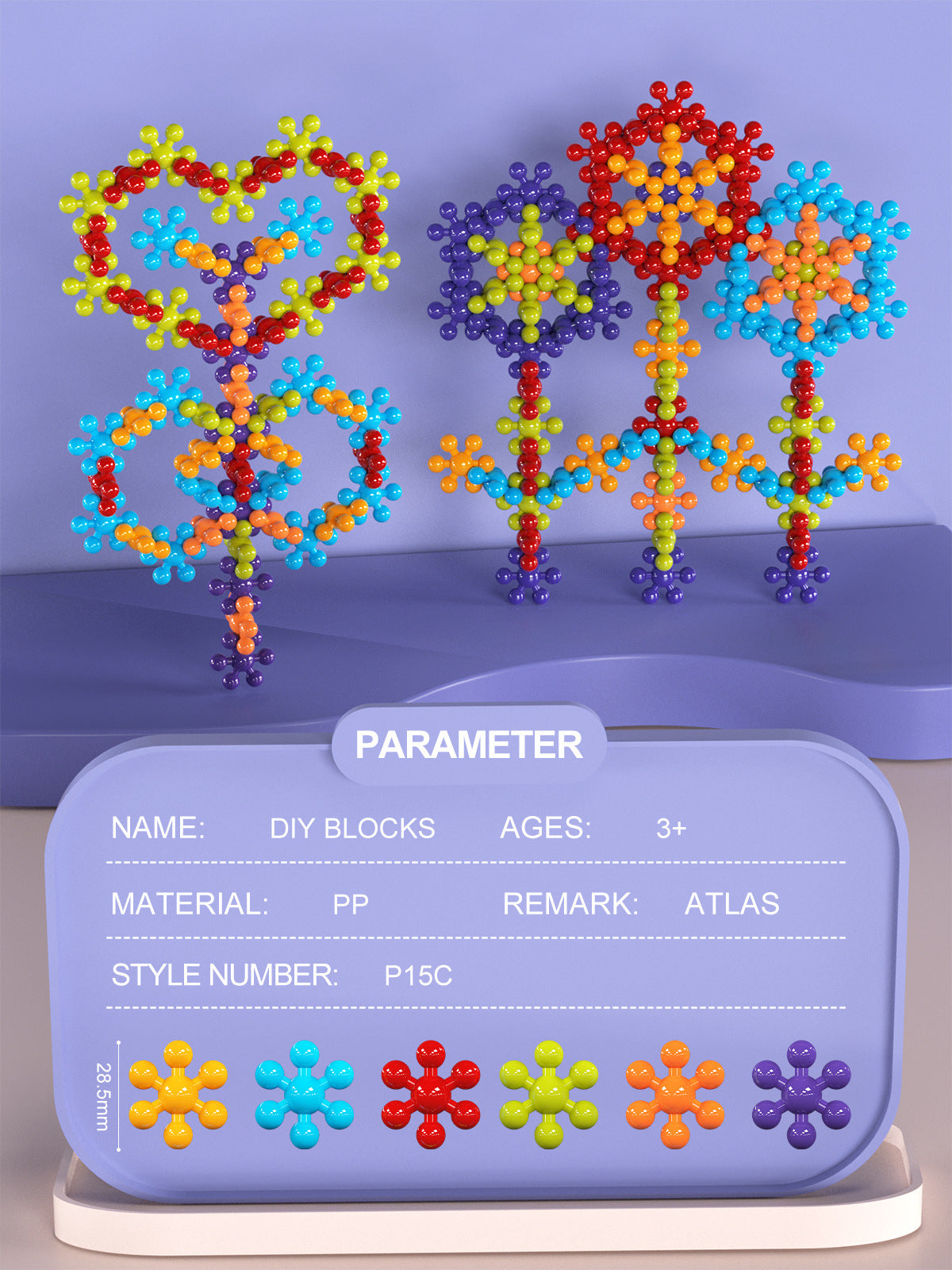 Plum Blossom Building Blocks Kindergarten educational early learning particle toys wholesale3-6Years Old