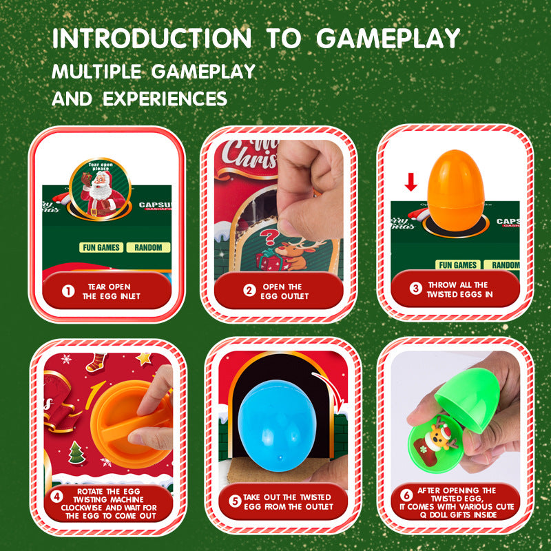 Christmas Gift Gashapon Machine Children's Toys Surprise Mini Blind Box Boys and Girls Cross-Border Wholesale Christmas