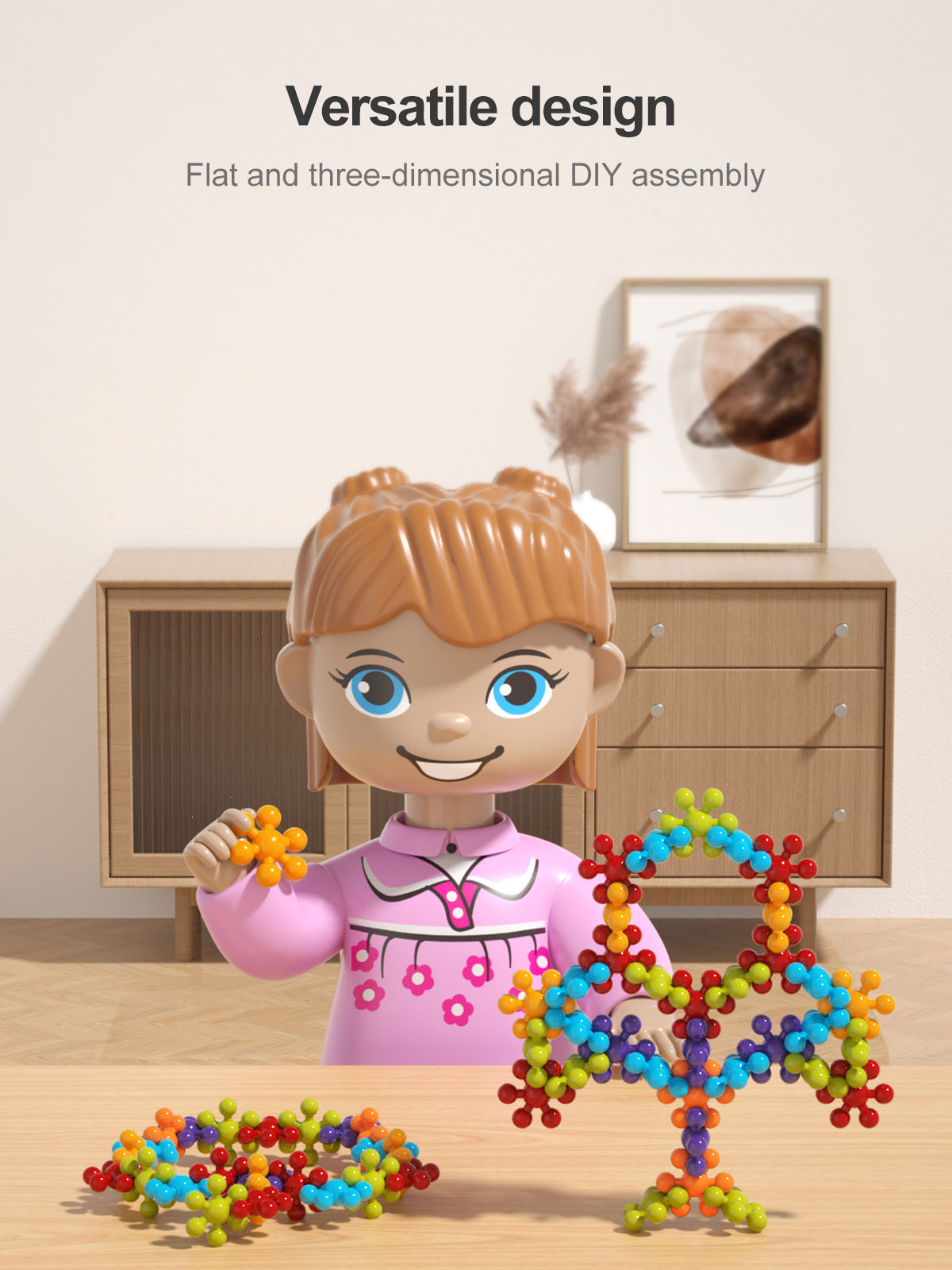 Plum Blossom Building Blocks Kindergarten educational early learning particle toys wholesale3-6Years Old