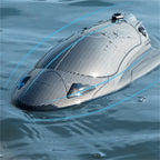 FY011Carbon Fiber Pattern Speedboat2.4G Full Scale Remote Control with Lights, Flip and Reset Electric High-Speed Water-Cooled Turbine Jet Boat