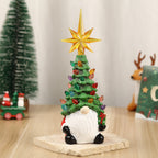 🎅🎄❄️Old Man Tree Resin Ornament Christmas Celebration Mall Window Cute Style Glowing Craft🎁🌈