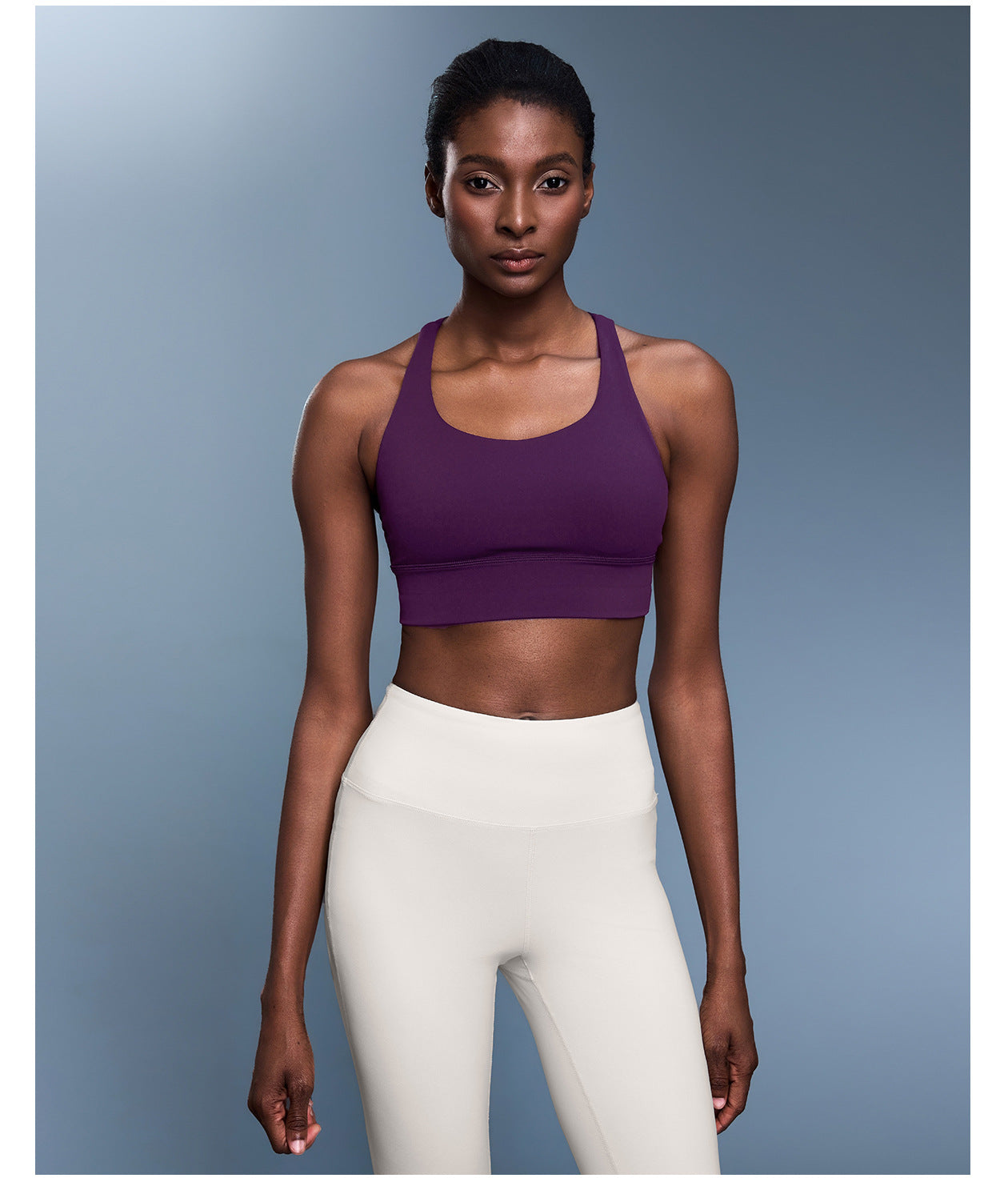 🎁🌈New Cross Back Yoga Bra Double-sided Brushed Bare-feel High-strength Shockproof Push-up Sports Bra