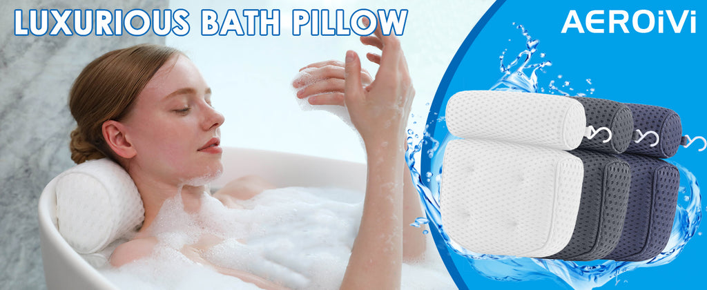 🌟 🌟 Luxury Bath Pillows for Tub，Bath Pillow Bathtub Pillows for Head and Neck