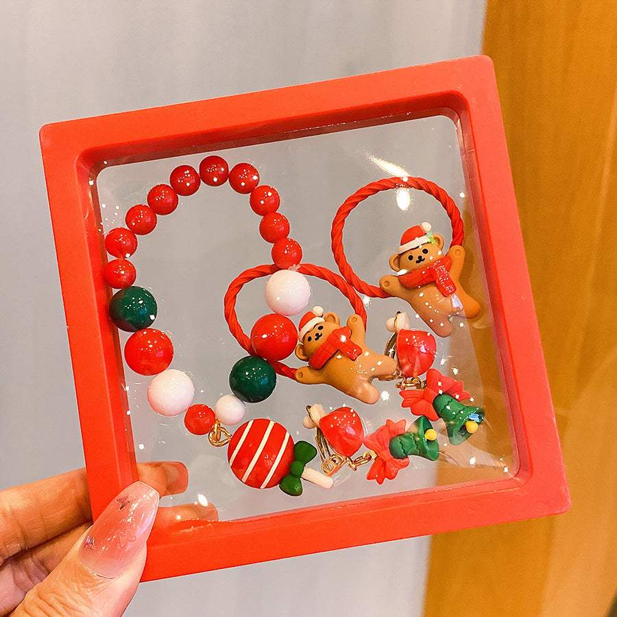 Hot Sale Christmas Bracelet Handmade Bracelet Colorful Bracelet Christmas Gift Wholesale Versatile Jewelry Children's Accessories