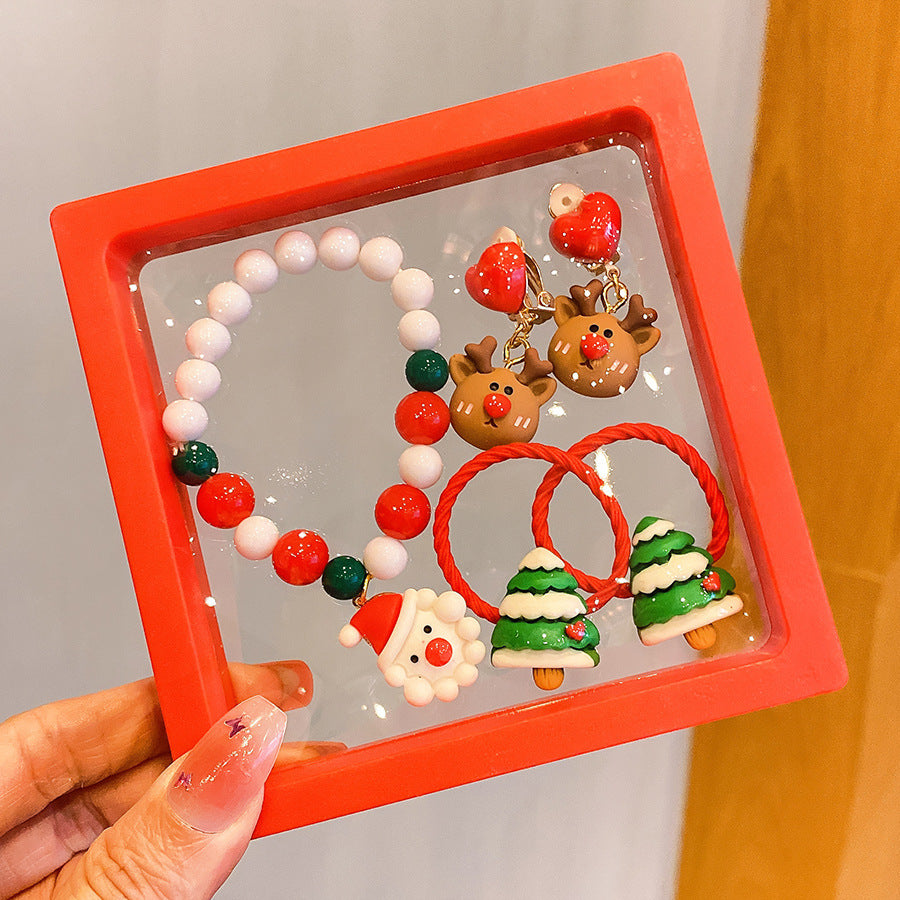 Hot Sale Christmas Bracelet Handmade Bracelet Colorful Bracelet Christmas Gift Wholesale Versatile Jewelry Children's Accessories
