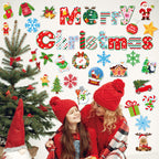 Christmas Party Decoration Set Merry Chrismas Decorate the bulletin board with Christmas wall stickers