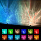🌟🌟Ocean Wave Projector Light, 16-Color Luminorthe Cube Lamp & App Remote, 3D Holographic Water Ripple Romantic Ambient Lighting for Child's Room, Meditation Relaxation, Night Light