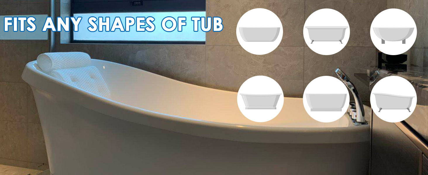 🌟 🌟 Luxury Bath Pillows for Tub，Bath Pillow Bathtub Pillows for Head and Neck