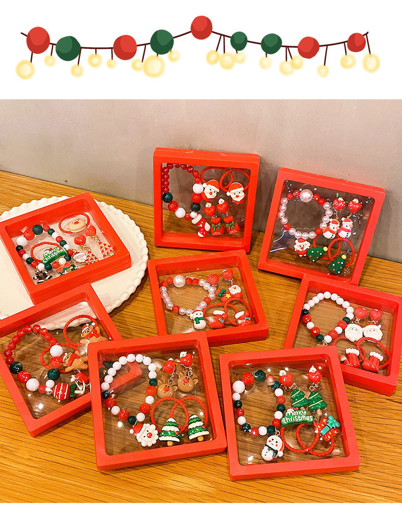 Hot Sale Christmas Bracelet Handmade Bracelet Colorful Bracelet Christmas Gift Wholesale Versatile Jewelry Children's Accessories