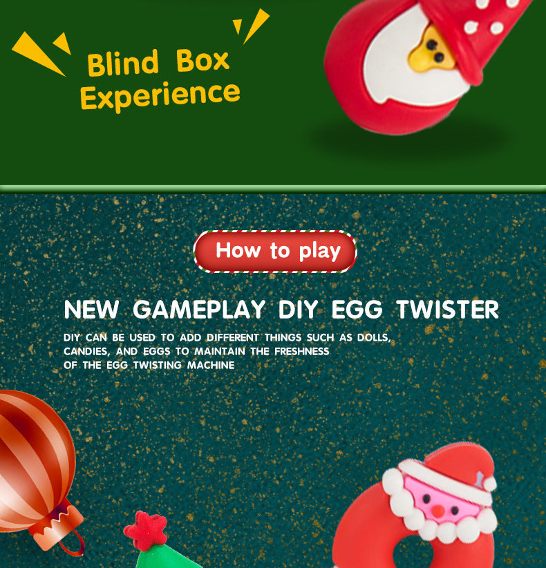 Christmas Gift Gashapon Machine Children's Toys Surprise Mini Blind Box Boys and Girls Cross-Border Wholesale Christmas