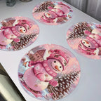 🎅🎄❄️ Decorative Table Mat Household Dining Table Drying Mat Wash-Free Heat Insulation Anti-Scalding Mat Soft Diatomaceous Earth Water Absorption Mat🎁🌈