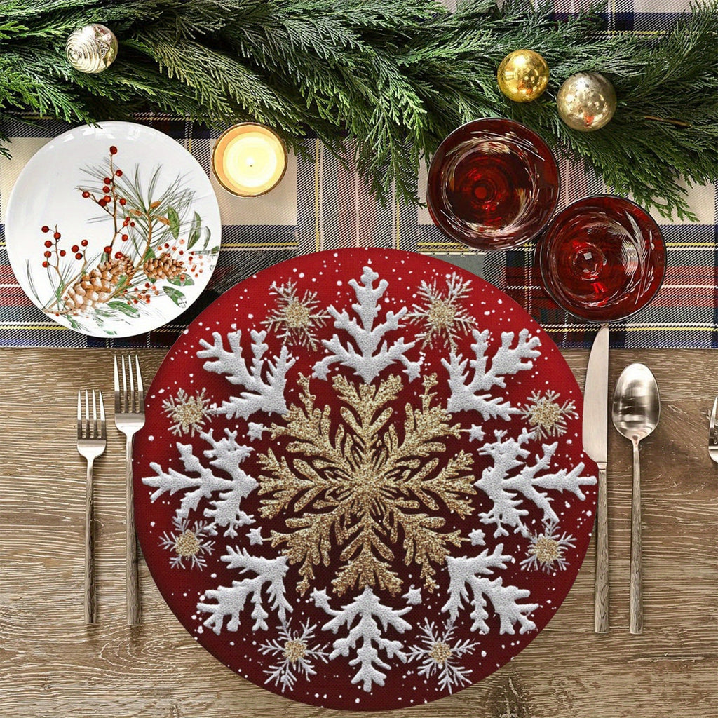 🎅🎄❄️ Decorative Table Mat Household Dining Table Drying Mat Wash-Free Heat Insulation Anti-Scalding Mat Soft Diatomaceous Earth Water Absorption Mat🎁🌈