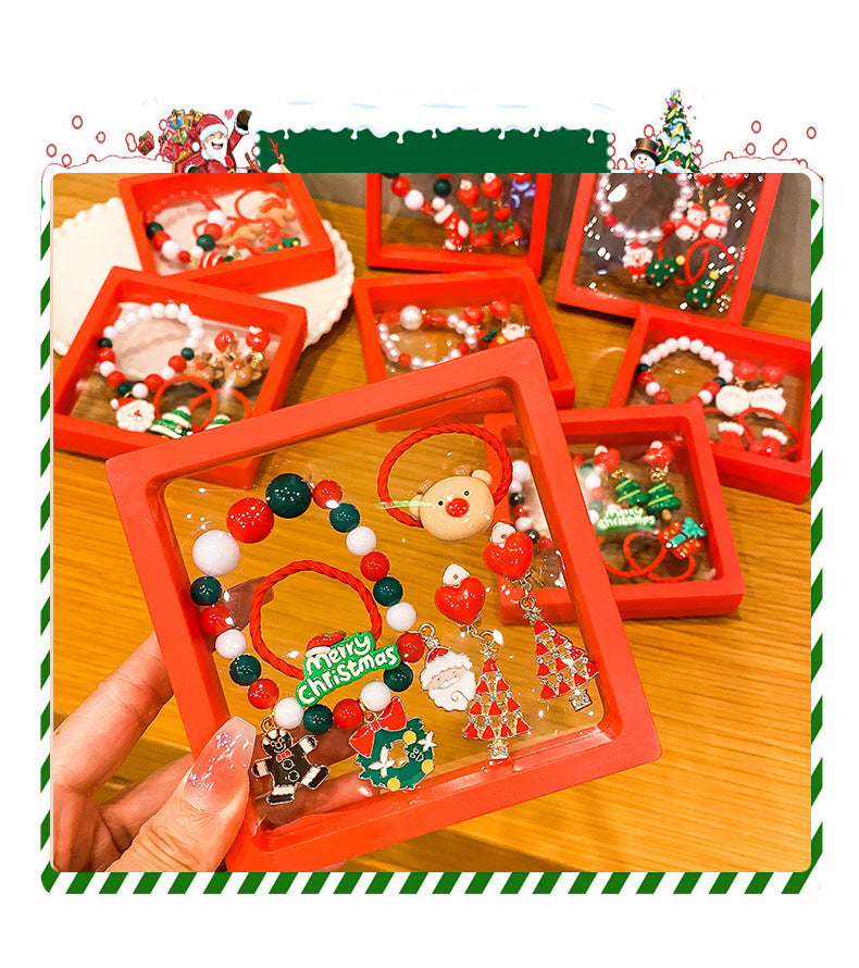 Hot Sale Christmas Bracelet Handmade Bracelet Colorful Bracelet Christmas Gift Wholesale Versatile Jewelry Children's Accessories