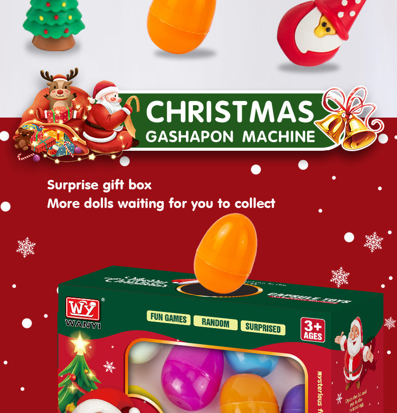 Christmas Gift Gashapon Machine Children's Toys Surprise Mini Blind Box Boys and Girls Cross-Border Wholesale Christmas