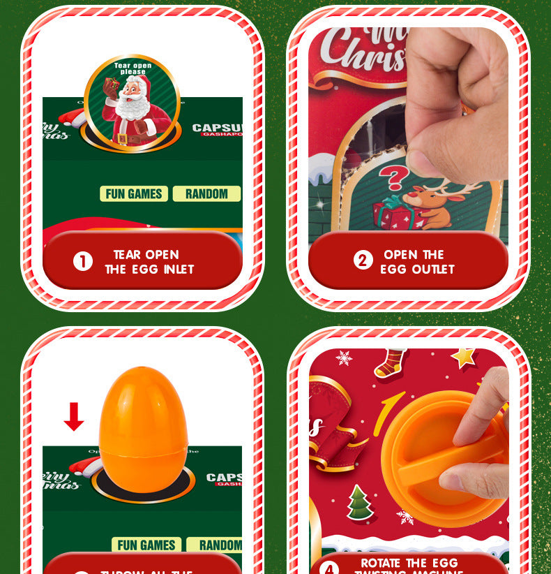 Christmas Gift Gashapon Machine Children's Toys Surprise Mini Blind Box Boys and Girls Cross-Border Wholesale Christmas