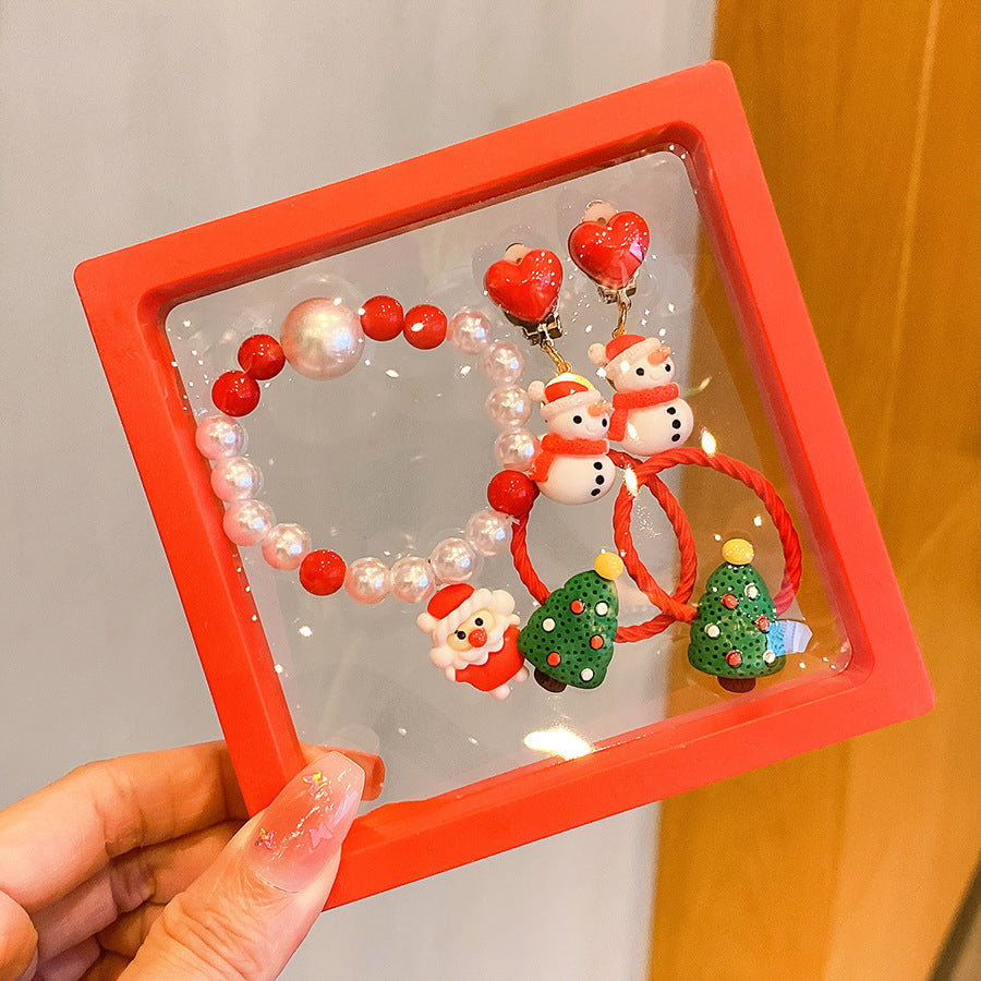 Hot Sale Christmas Bracelet Handmade Bracelet Colorful Bracelet Christmas Gift Wholesale Versatile Jewelry Children's Accessories