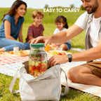 🌟 🌟The Original Salad Pod - Salad Pod Mason Jar Side Open with Leakproof Dressing Compartment,Microwave-safe, dishwasher-safe, and freezer-safe,Suitable for Home, Outdoor, Travel and Party