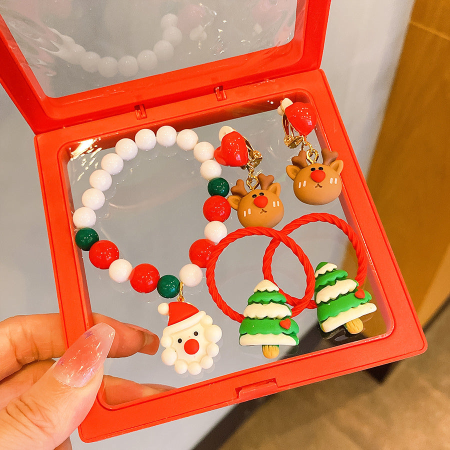 Hot Sale Christmas Bracelet Handmade Bracelet Colorful Bracelet Christmas Gift Wholesale Versatile Jewelry Children's Accessories